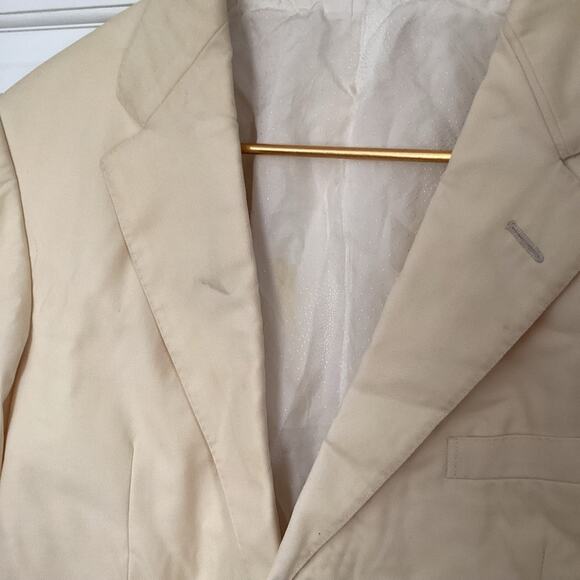 VTG Gianni Versace Blazer Ivory Mens Button Blazer Suit Jacket Size 50 | Flawed - Picture 4 of 10